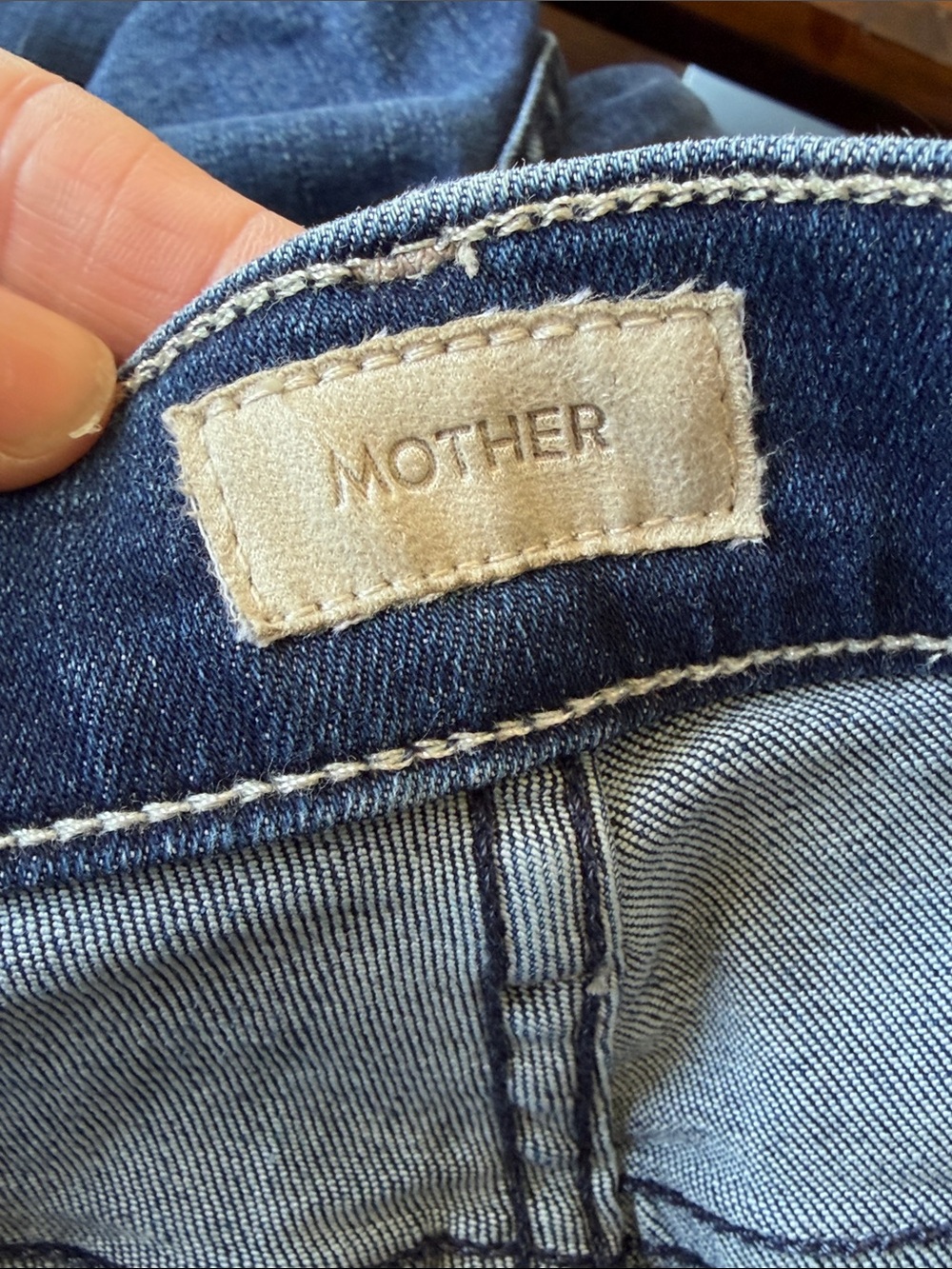 MOTHER thee weekender fray Jeans wash heirloom 30 - Picture 5 of 8
